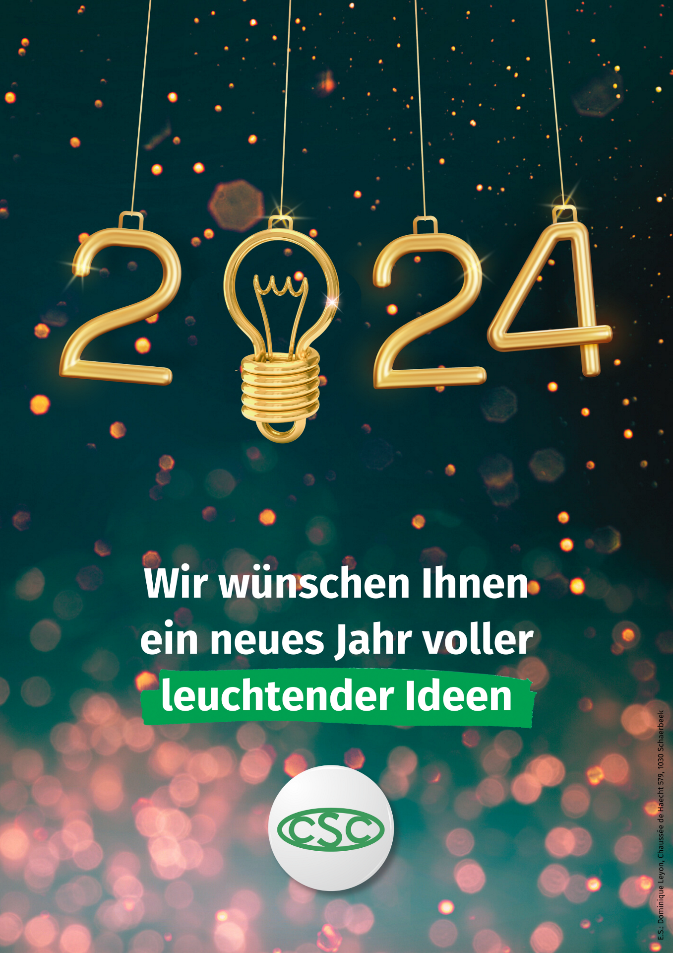 Plakat Wünsche neues Jahr 2024