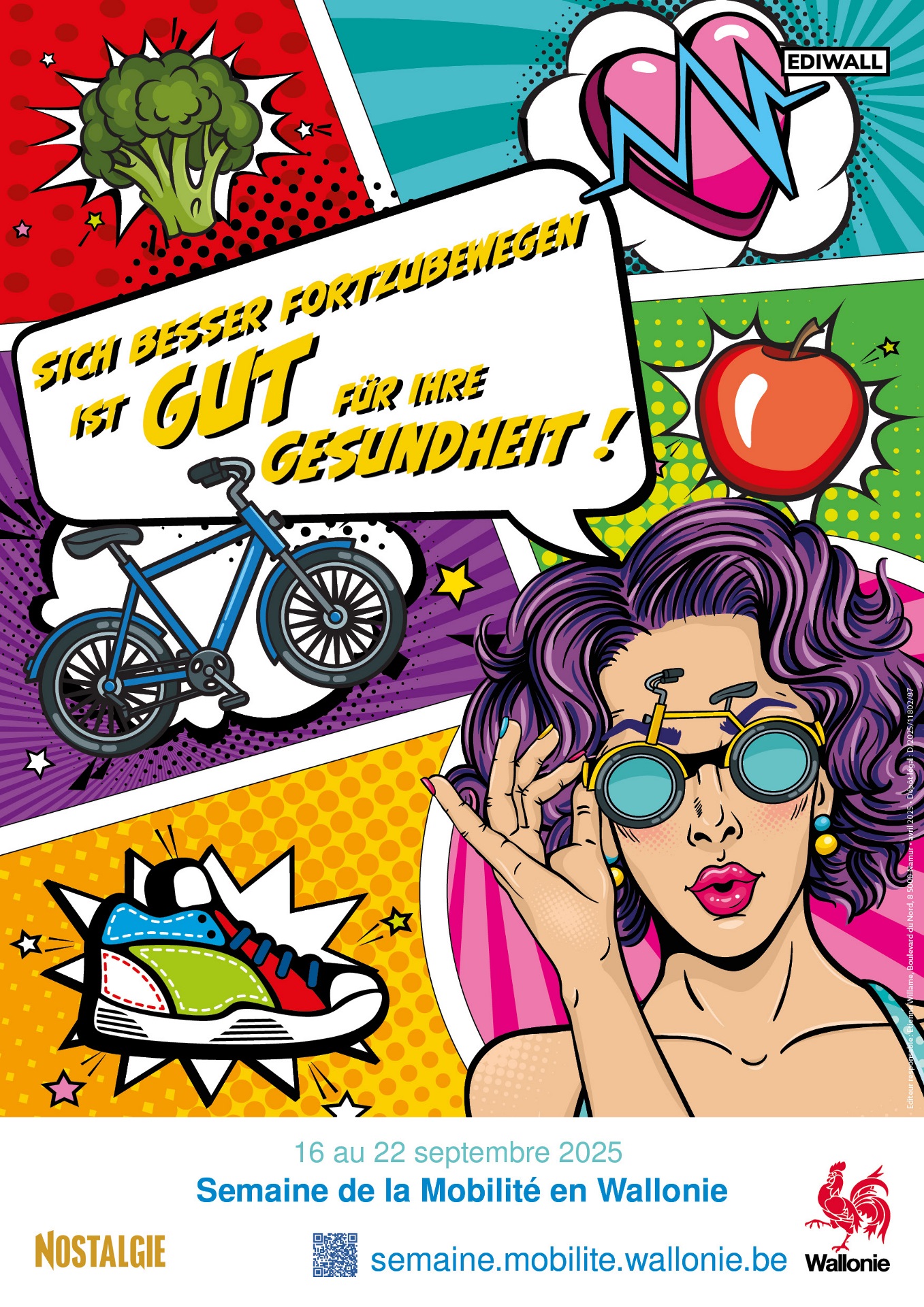 affiche promotionnelle pour la semaine de la mobilité de septembre 2025
